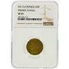 Image 1 : AN 12A NGC VF35 France 20F Premier Consul Gold Coin