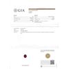 Image 4 : GIA Certified 1.48ct Ruby and Diamond Ring - 18KT White Gold