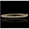 Image 1 : 14KT Yellow Gold 1.18ctw Diamond Bangle