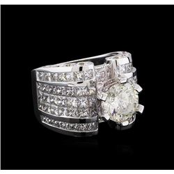 18KT White Gold 12.74ctw Diamond Ring