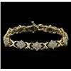 Image 1 : 2.00ctw Diamond Bracelet - 10KT Yellow Gold