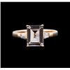 Image 2 : 14KT Rose Gold 1.86ct Morganite and Diamond Ring