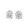 Image 1 : 1.25ctw Diamond Stud Earrings - 14KT White Gold