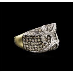 1.90ctw Fancy Brown Diamond Ring - 14KT Yellow Gold