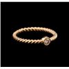 Image 1 : 0.09ct Diamond Ring - 14KT Rose Gold