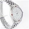 Image 3 : Rolex Stainless Steel 1.00ctw Diamond and Ruby DateJust Men's Watch