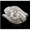 Image 2 : 14KT White Gold 1.29ctw Diamond Ring