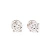 Image 1 : 0.93ctw Diamond Stud Earrings - 14KT White Gold
