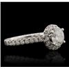 Image 2 : 14KT White Gold 1.59ctw Diamond Ring