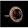 14KT Rose Gold 10.69ct Ruby and Diamond Ring