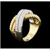 Image 3 : 0.75ctw Diamond Ring - 14KT Two-Tone Gold