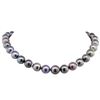 Image 1 : 0.36ctw Tahitian Cultured Pearl and Diamond Necklace