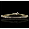 Image 1 : 14KT Yellow Gold 4.91ctw Diamond Bracelet