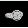 Image 1 : 14KT White Gold 2.65ctw Diamond Ring