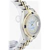 Image 2 : Rolex Two-Tone Diamond and Sapphire DateJust Ladies Watch