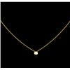 Image 1 : 0.09ct Diamond Necklace - 14KT Yellow Gold