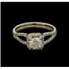 Image 2 : 0.87ctw Diamond Ring - 14KT White Gold