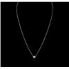 Image 2 : 14KT White Gold 0.20ctw Diamond Necklace
