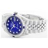 Image 2 : Rolex Stainless Steel Sapphire and Diamond DateJust Men's Watch