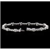 Image 3 : 14KT White Gold 9.93ctw Diamond Tennis Bracelet