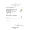 Image 3 : 2.01ctw Diamond Pendant With Chain - 14KT Tri Color Gold