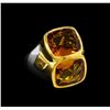 Image 1 : Crayola 8.90ctw Citrine Ring - .925 Silver