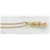 Image 6 : 0.50ctw Diamond Pendant With Chain - 14KT Yellow Gold