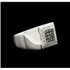 Image 1 : 0.50ctw Black Diamond Ring - 14KT White Gold
