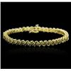 Image 1 : 10KT Yellow Gold 2.50ctw Diamond Bracelet