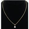 Image 8 : 0.76ct Diamond Pendant With Chain - 14KT Yellow Gold