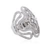 Image 1 : 14KT White Gold 1.62ctw Diamond Ring