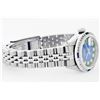 Image 4 : Rolex Stainless Steel 1.00ctw Diamond and Sapphire DateJust Ladies Watch