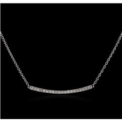 14KT White Gold 0.84ctw Diamond Necklace