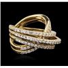 Image 1 : 18KT Yellow Gold 1.62ctw Diamond Ring