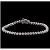 Image 1 : 1.65ctw Diamond Tennis Bracelet - 14KT White Gold