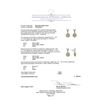 Image 3 : 1.40ctw Fancy Yellow Diamond Earrings - 14KT Two-Tone Gold