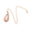 Image 1 : 14KT Rose Gold GIA Certified 23.45ct Morganite and Diamond Pendant With Chain