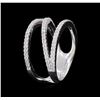 Image 3 : 0.38ctw Diamond Ring - 14KT White Gold