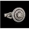 Image 1 : 14KT White Gold 1.48ctw Diamond Ring