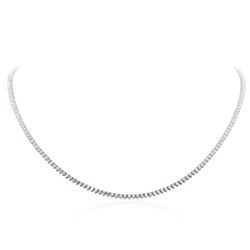 14KT White Gold 5.67ctw Diamond Necklace