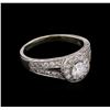 Image 1 : 0.99ctw Diamond Ring - 14KT White Gold