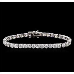 18KT White Gold 14.97ctw Diamond Tennis Bracelet