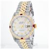 Rolex 14KT Two-Tone Ruby And Diamond DateJust Men's Watch
