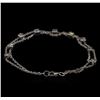Image 2 : 1.00ctw Diamond Bracelet - 18KT White Gold