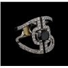 Image 1 : 2.20ctw Diamond Ring - 14KT White Gold