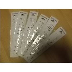 NEW HAIR CLIPS - 6 PACK OF 12 = 72 CLIPS TOTAL - SMALL  - WHITE WITH LITTLE BIT OF BLACK