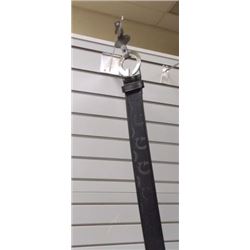 Silver G buckle' black belt - 1-34