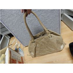 PURSE - FAWN - NEW - FLOWER MOTIF