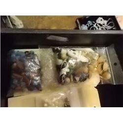 ASSORTED BEADS - 3 ON CARD
