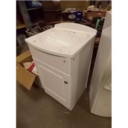 APARTMENT SIZE BATHROOM VANITY CUPBOARD WITH SINK